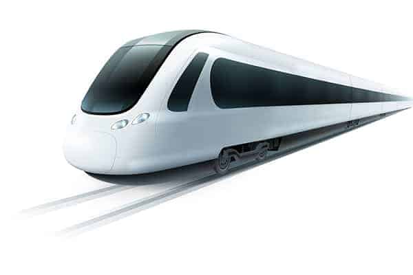 HS2 train illustration