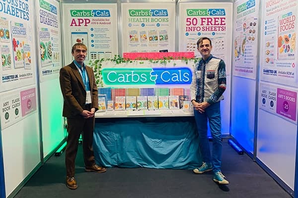 Dietitian and author, Chris Cheyette, with Carbs & Cals business partner Yello Balolia.